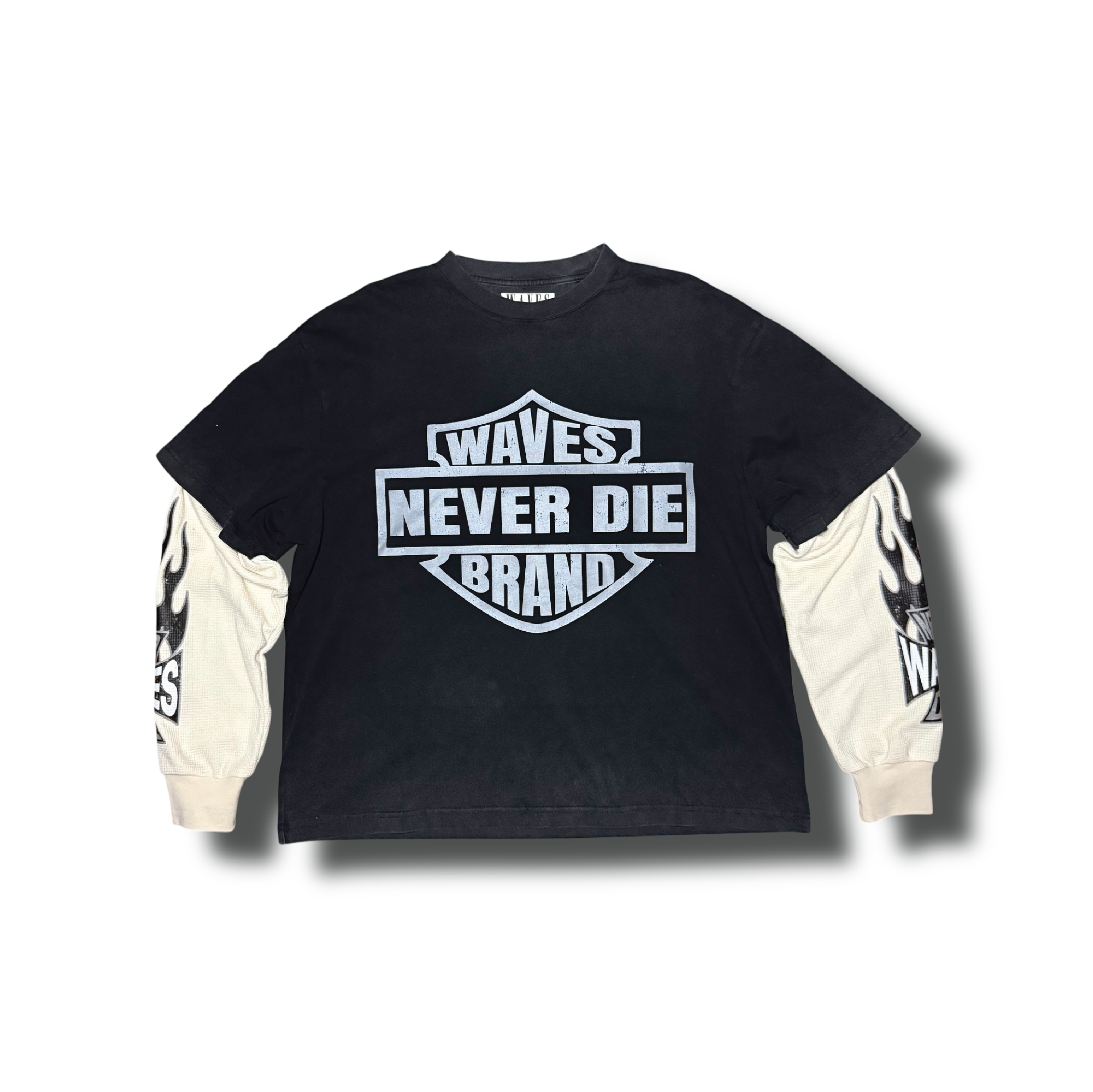 Washed Skater Tee Black – Drip-Waves