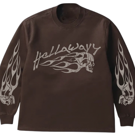 Hellawavy Mocha L/S Tee