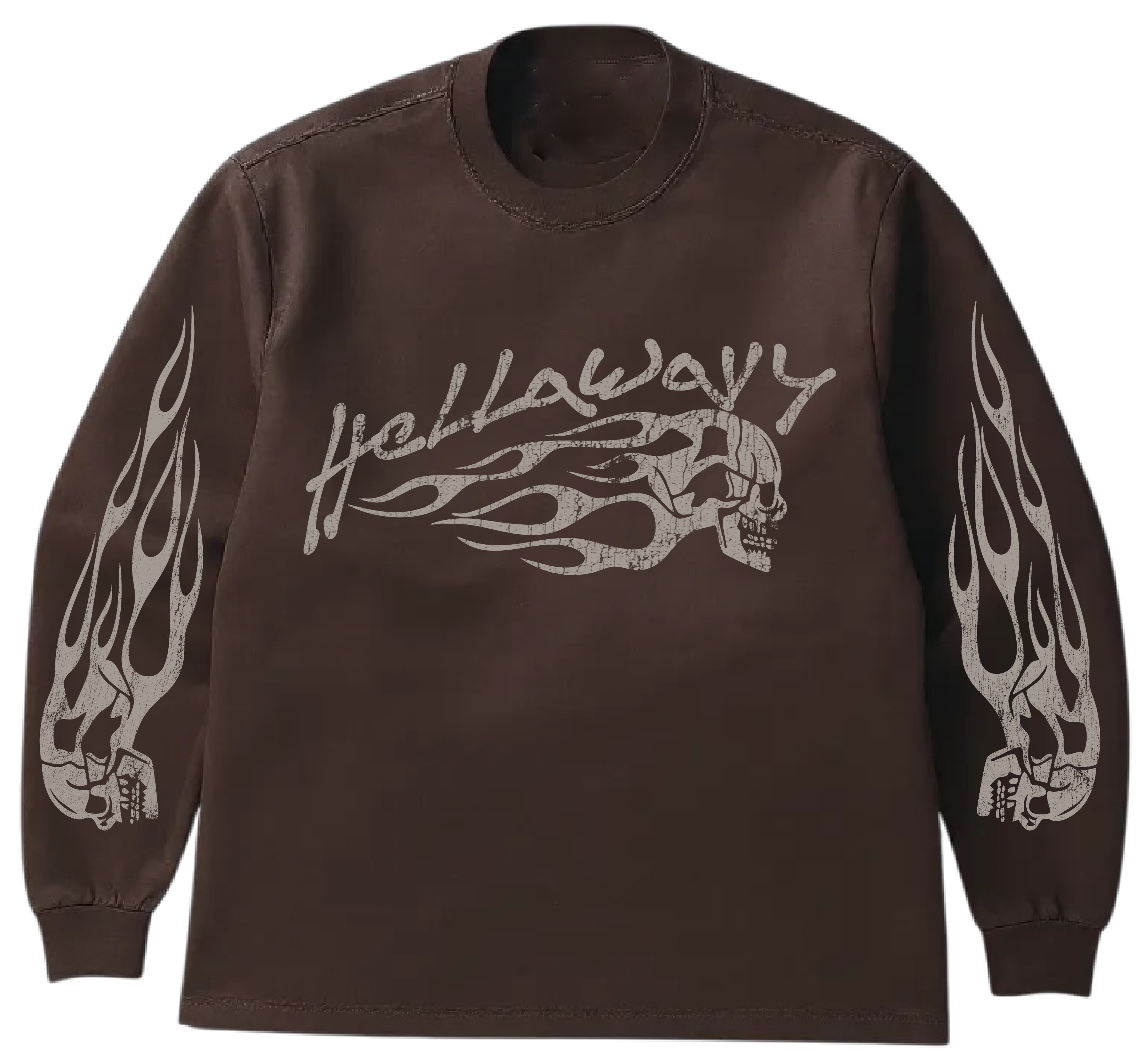 Hellawavy Mocha L/S Tee
