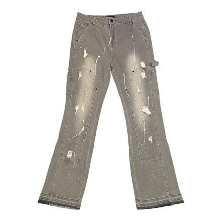 Grey Splatter Carpenter Jeans