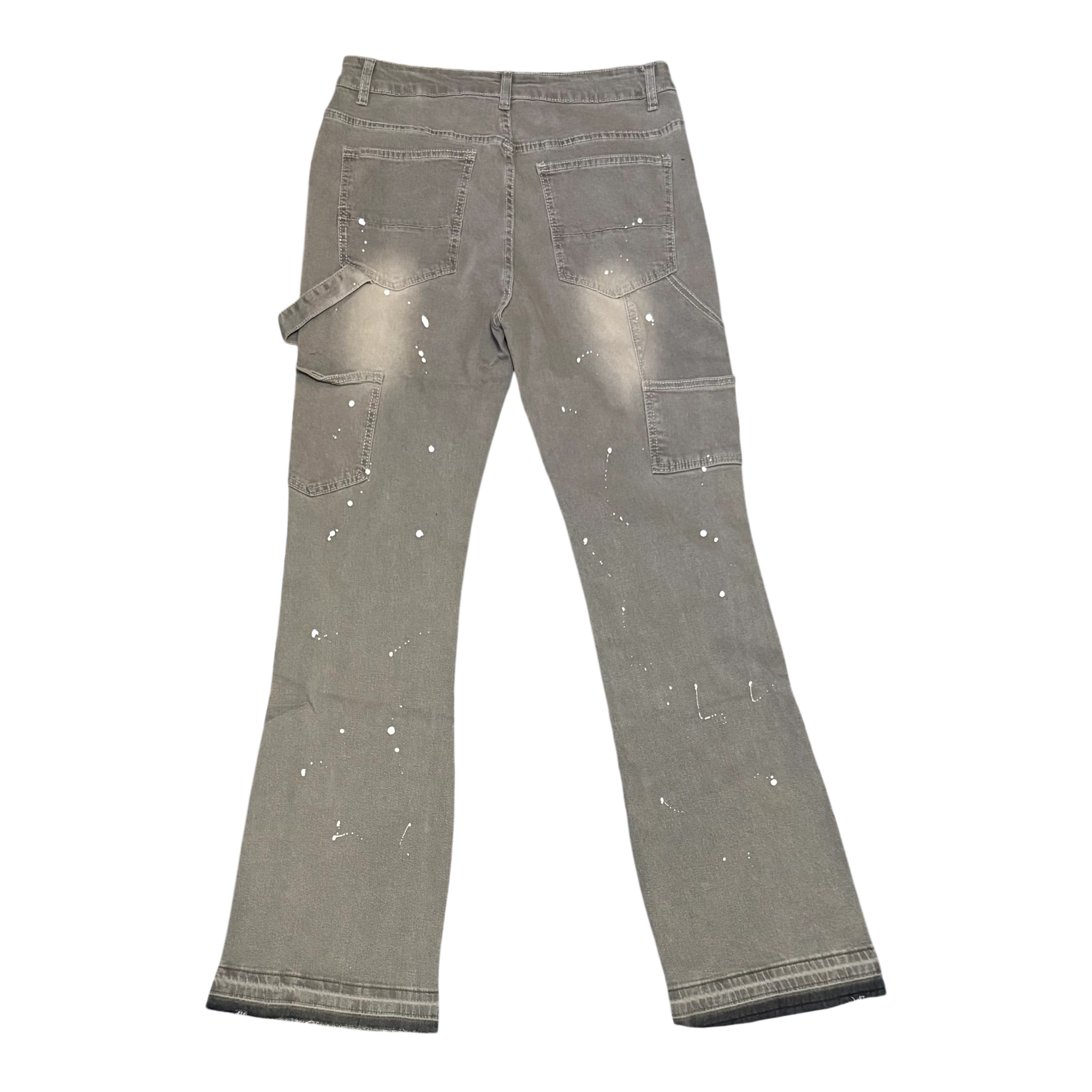 Grey Splatter Carpenter Jeans