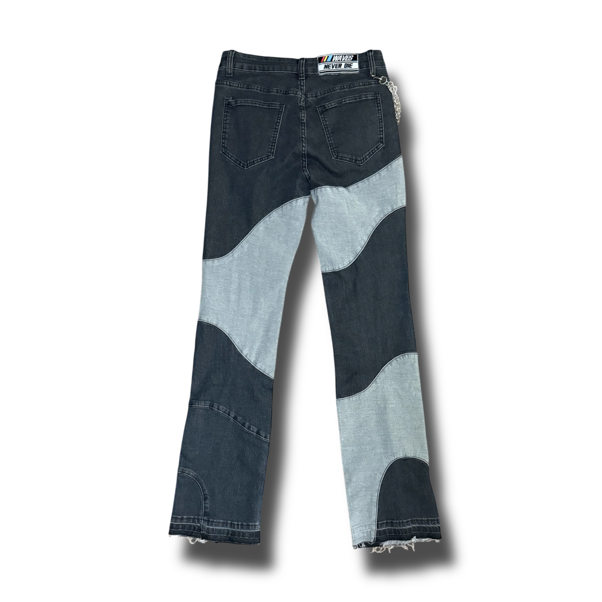 Wave Washed Denim Black