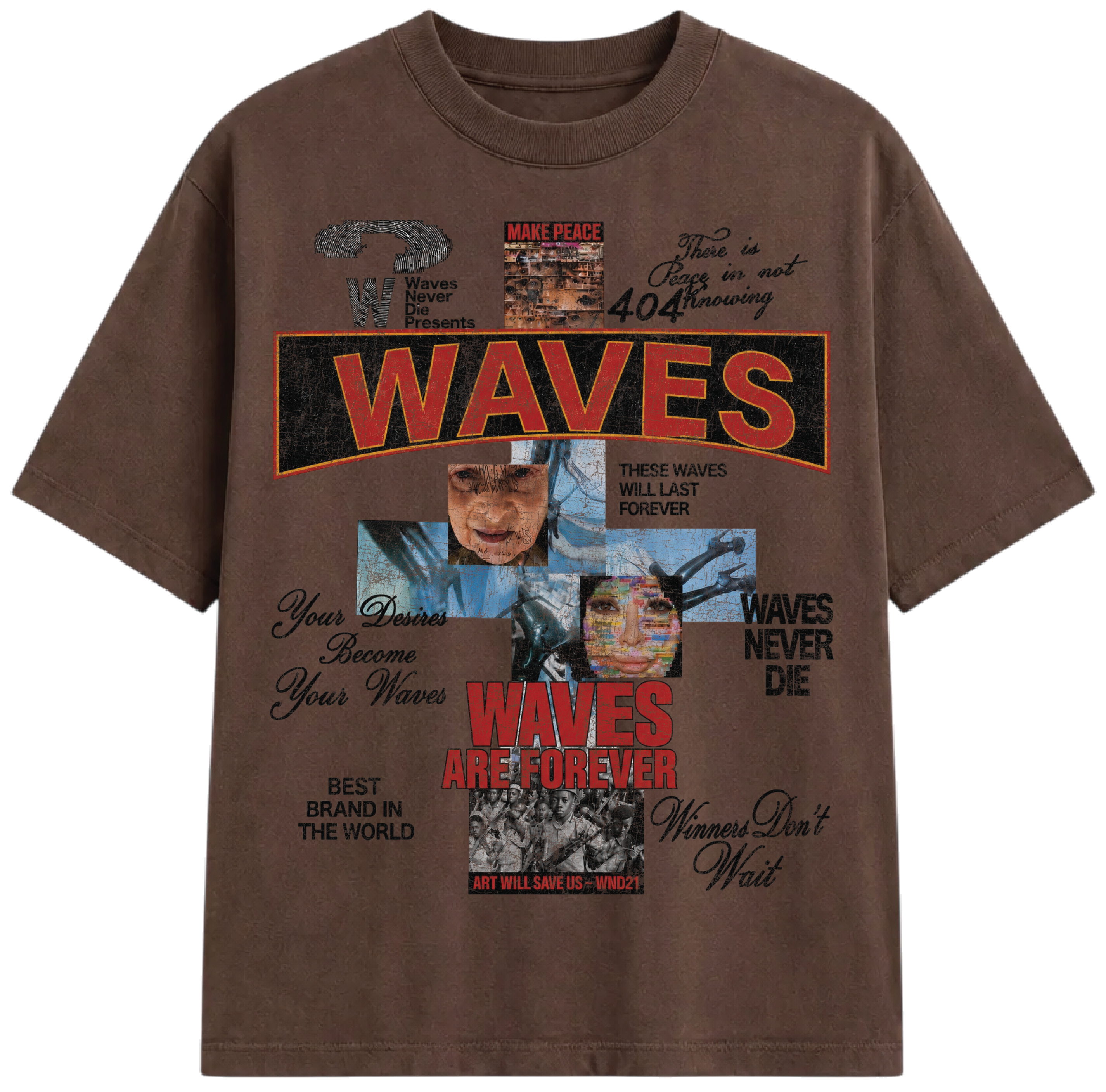 Forever Waves Mocha Tee