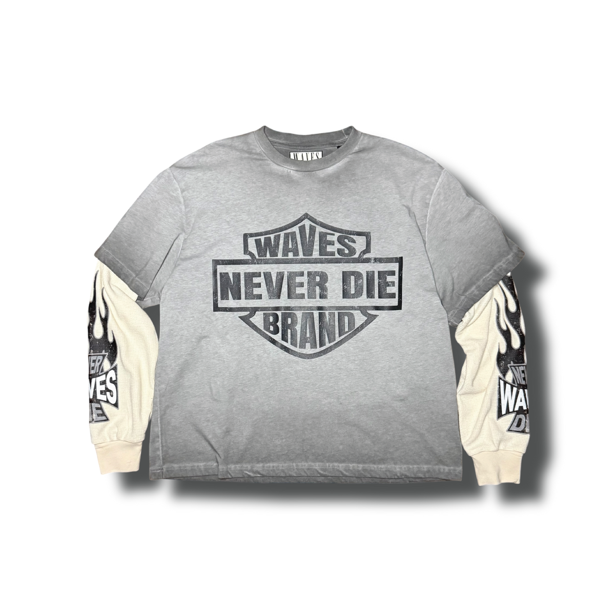 Washed Skater Tee Grey – Drip-Waves
