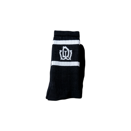 DW Double-Stripe Ribbed Crew Socks