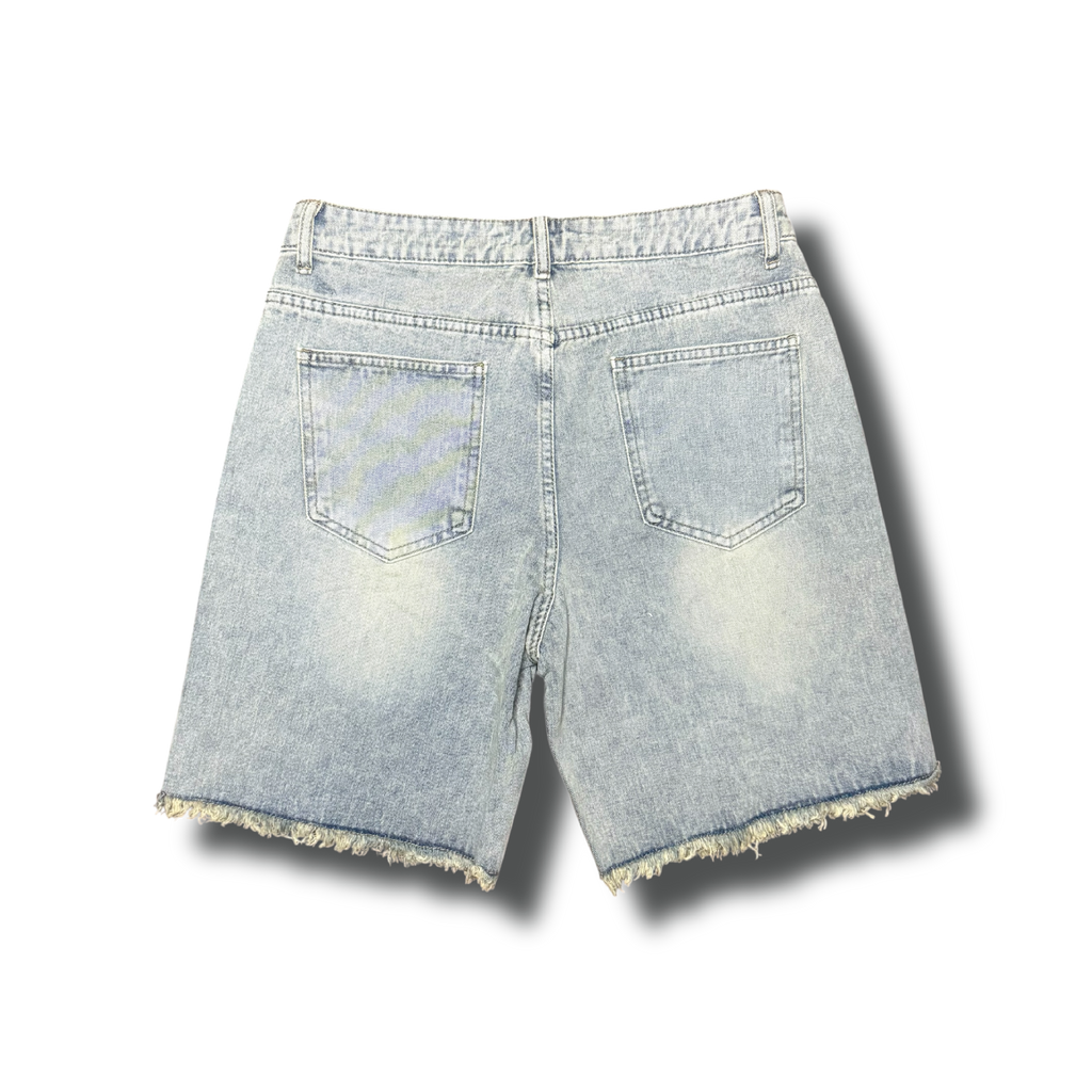 Raw Hem Distressed Shorts