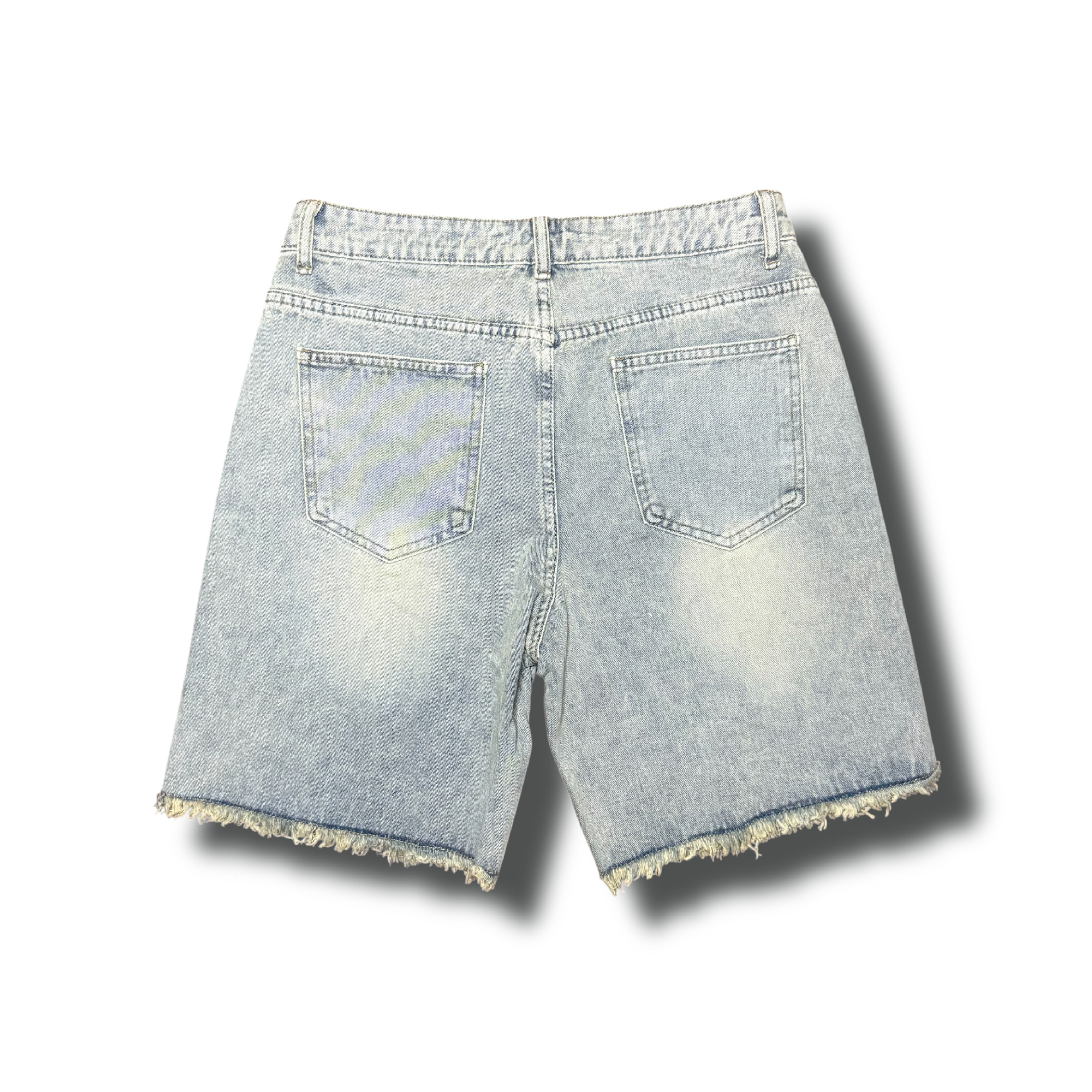 Raw Hem Distressed Shorts