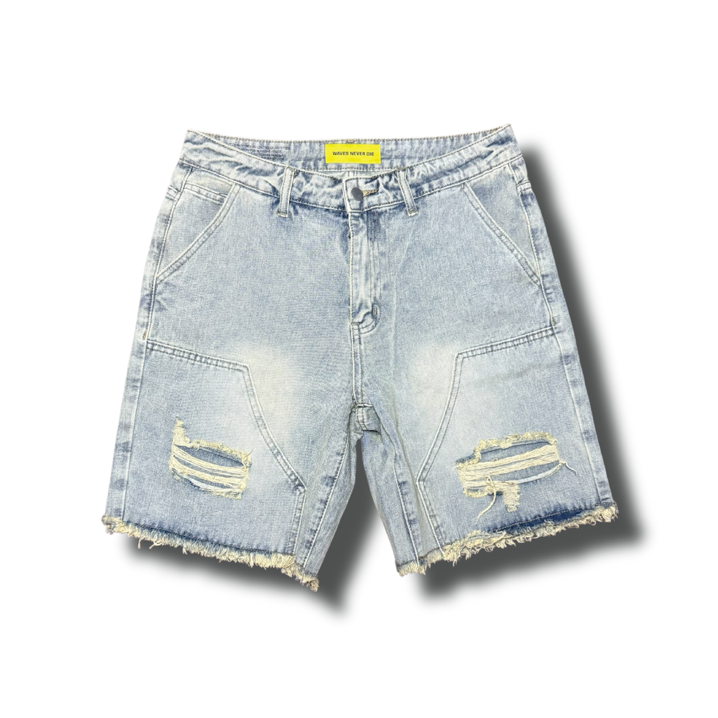 Raw Hem Distressed Shorts