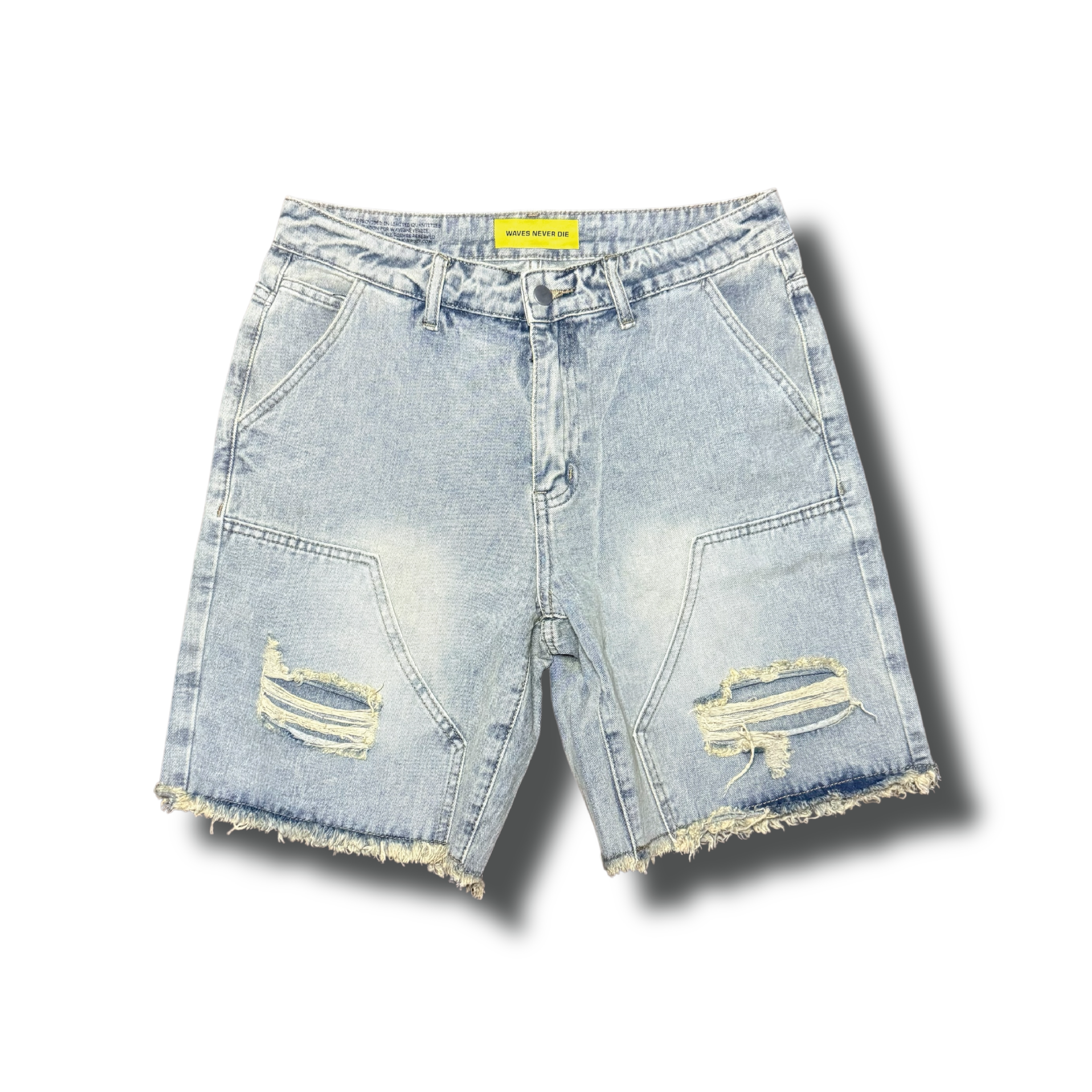 Raw Hem Distressed Shorts